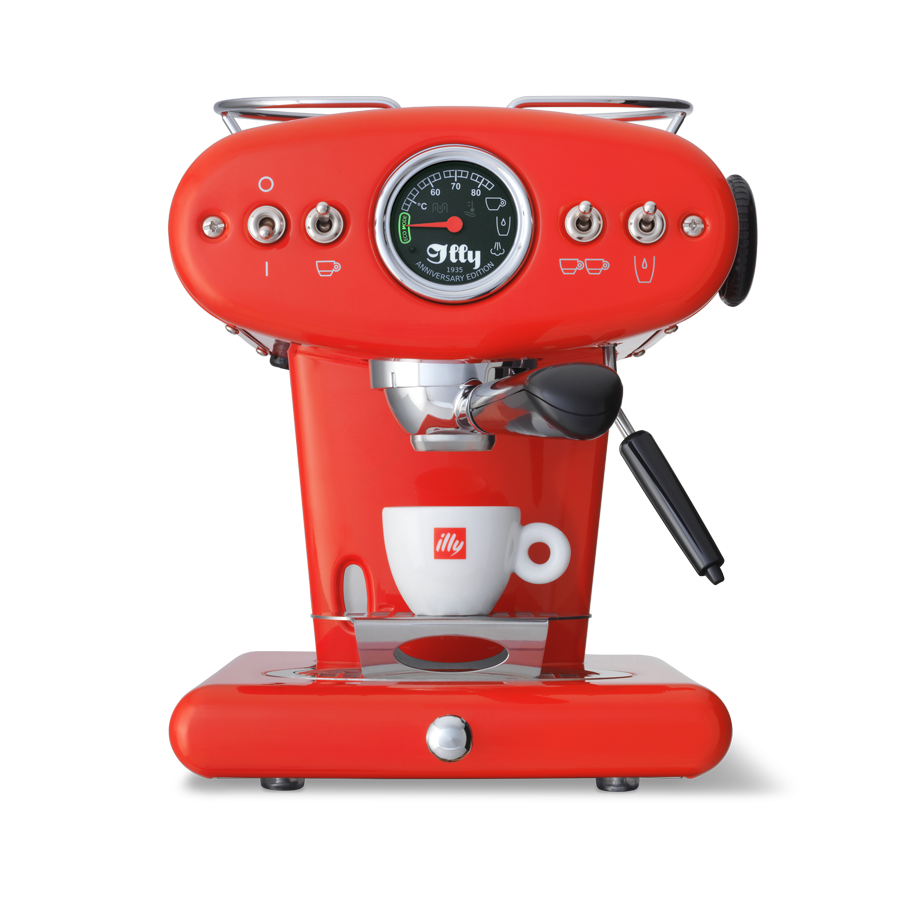 Onbepaald Egyptische buitenspiegel X1 koffiemachine voor gemalen koffie en E.S.E pads | illy