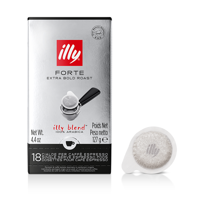 ESE Coffee Pods FORTE Roast – 18 capsules - illy