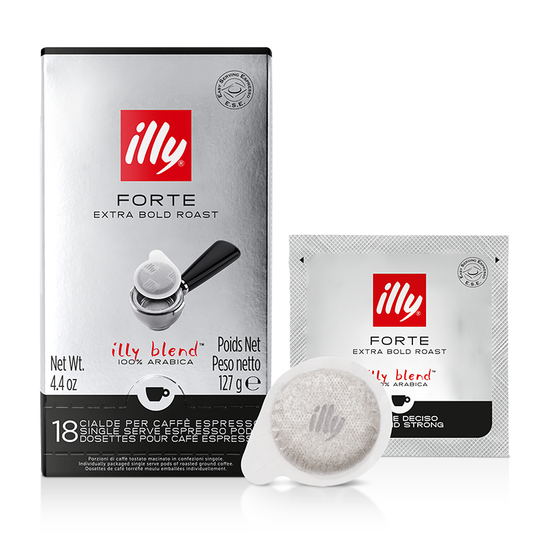 ESE Coffee Pods FORTE Roast – 18 capsules - illy