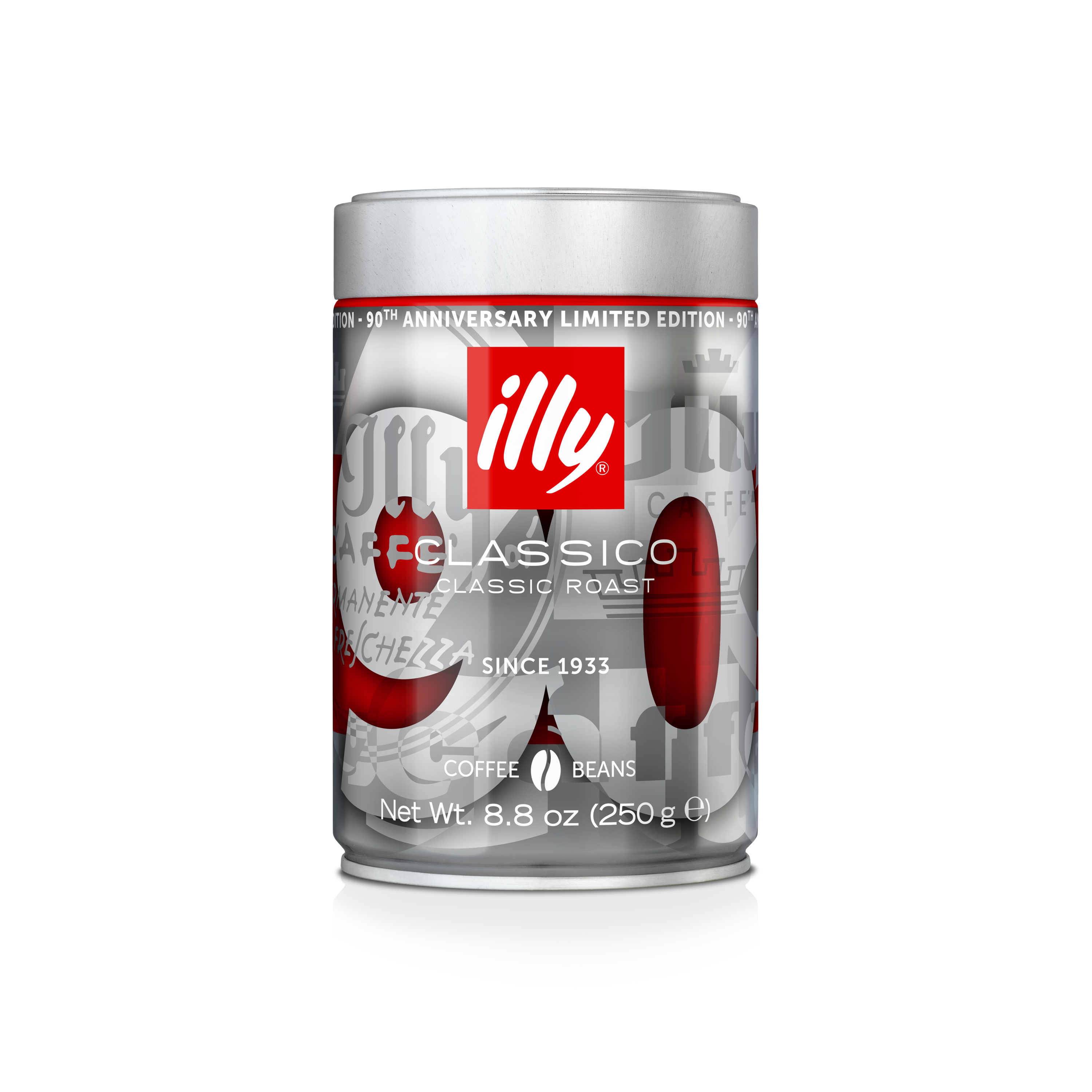 90th birthday illy limited edition - 250g classico beans