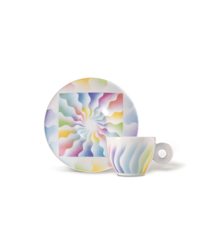 Service Cafe Set De 2 Tasses à Expresso Illy Art Collection Judy Chicago - Édition Limitée Numérotée Tasses Design Signées