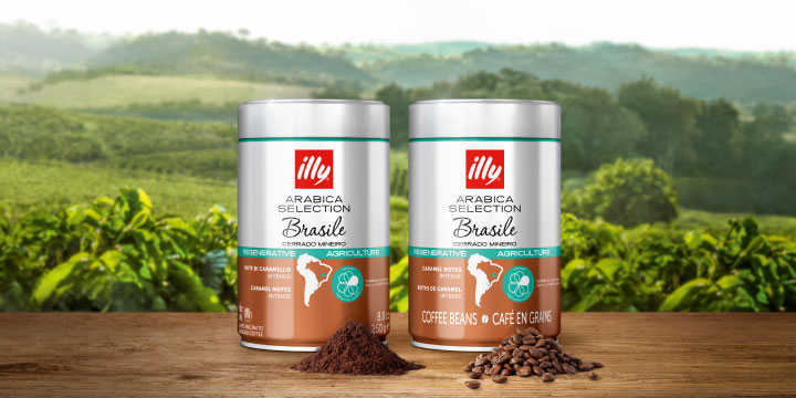 2 pack) illy Whole Bean Coffee Brasile, 8.8 Oz 