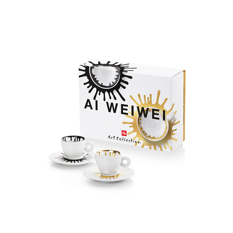 Set van 2 espressokopjes - Ai Weiwei illy Art Collection