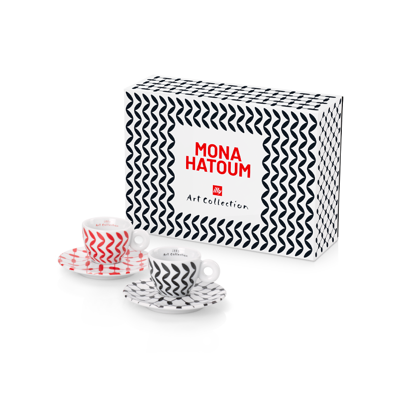 Tasses à espresso signées Mona Hatoum - Coffret 2 tasses