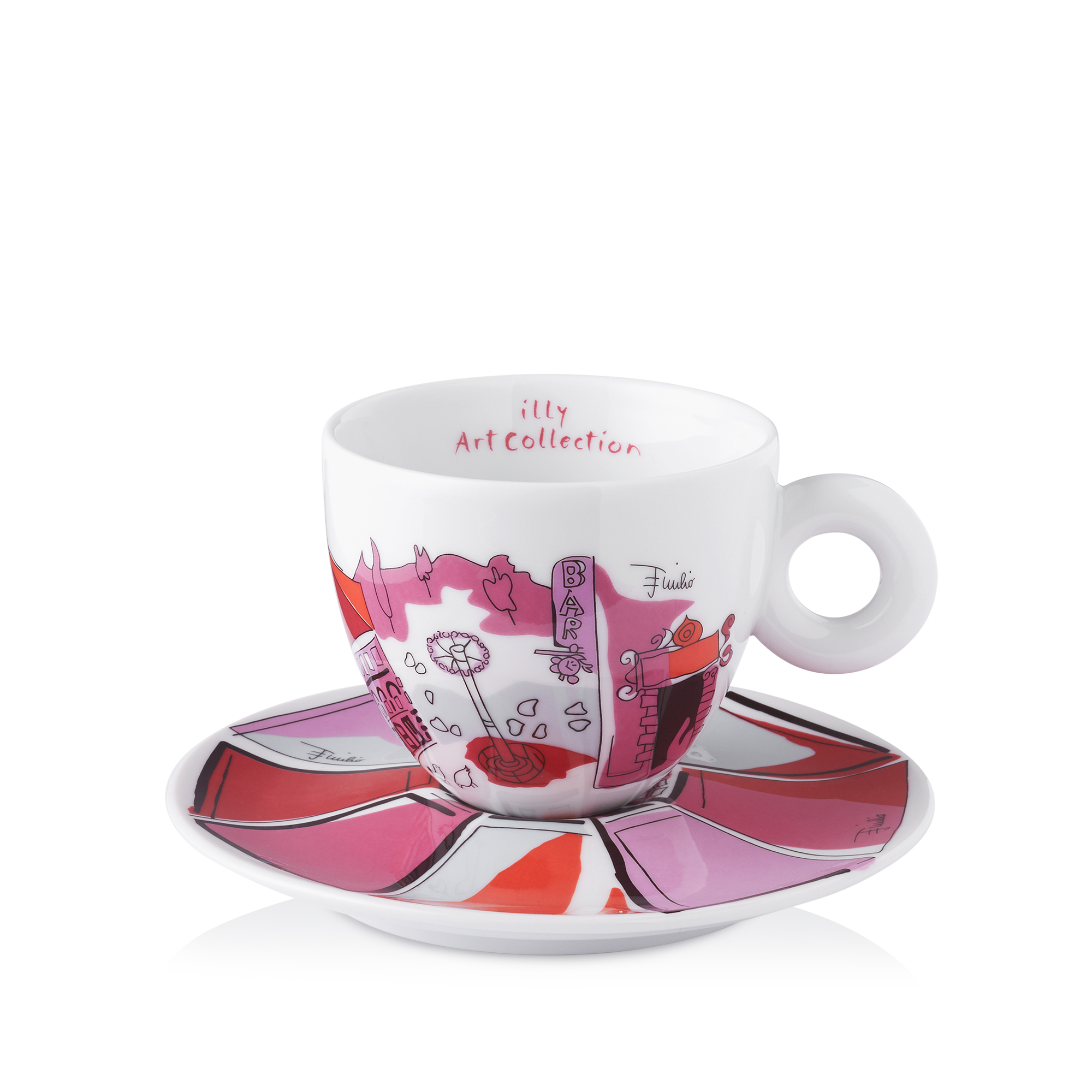Cappuccino kopjes Emilio Pucci 6 kopjes illy Shop