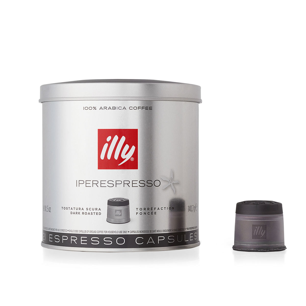 Dark Roast iperEspresso Espresso Capsule Can Front View