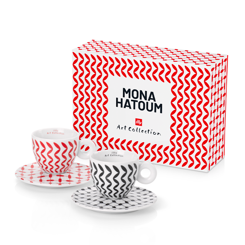 Set 2 tazze da cappuccino - illy Art Collection Mona Hatoum