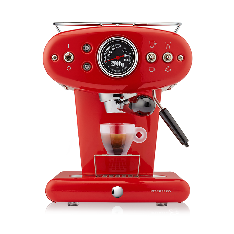 illy X1 iperEspresso Anniversary Machine - Espresso & Coffee - Red - Glass Espresso Cup