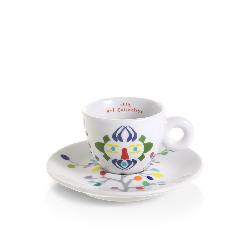Set of 2 Espresso Cups - illy Art Collection Pascale Marthine Tayou
