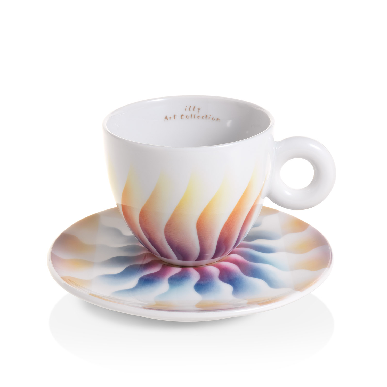 Set of 4 cappuccino cups - the Judy Chicago illy Art Collection