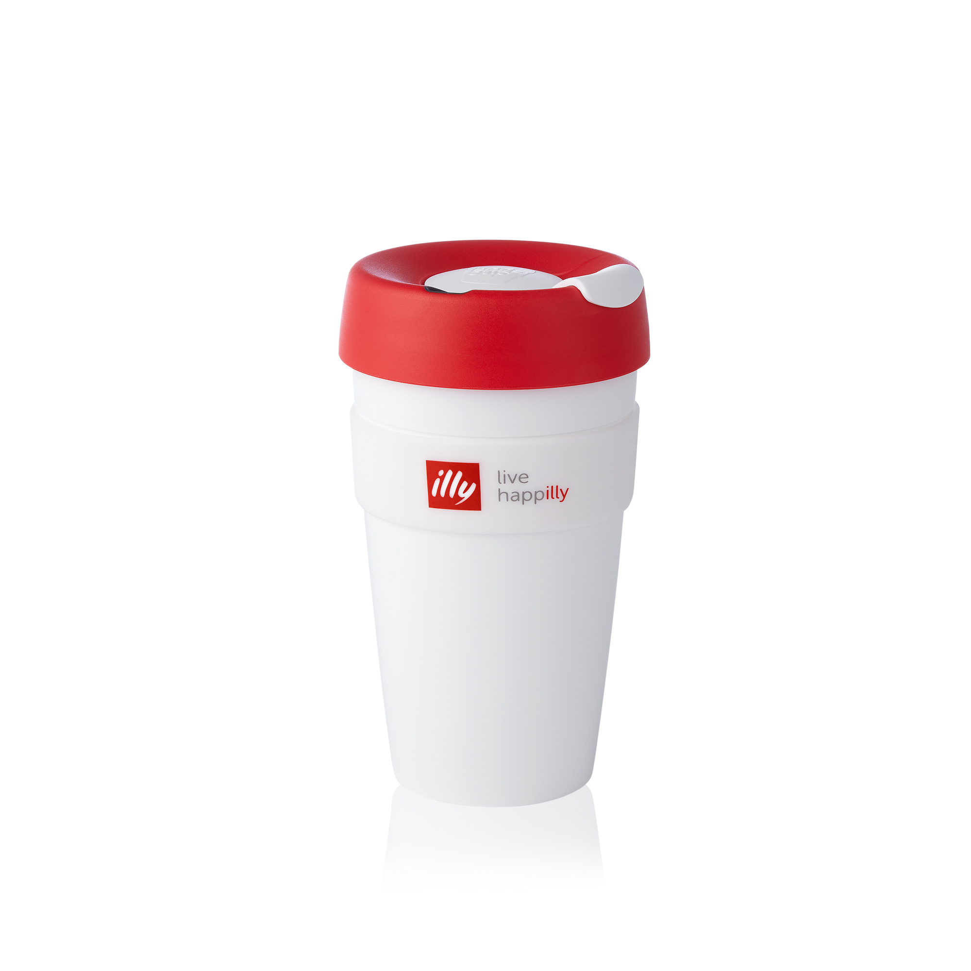 illy Live HAPPilly KeepCup - White and Red