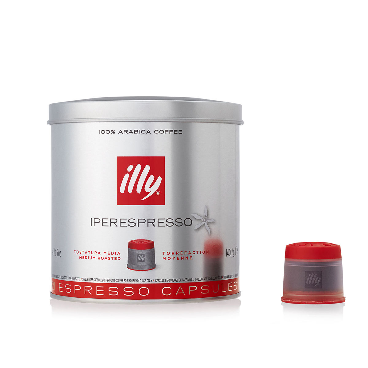 Medium Roast iperEspresso Espresso Capsule Can Front View