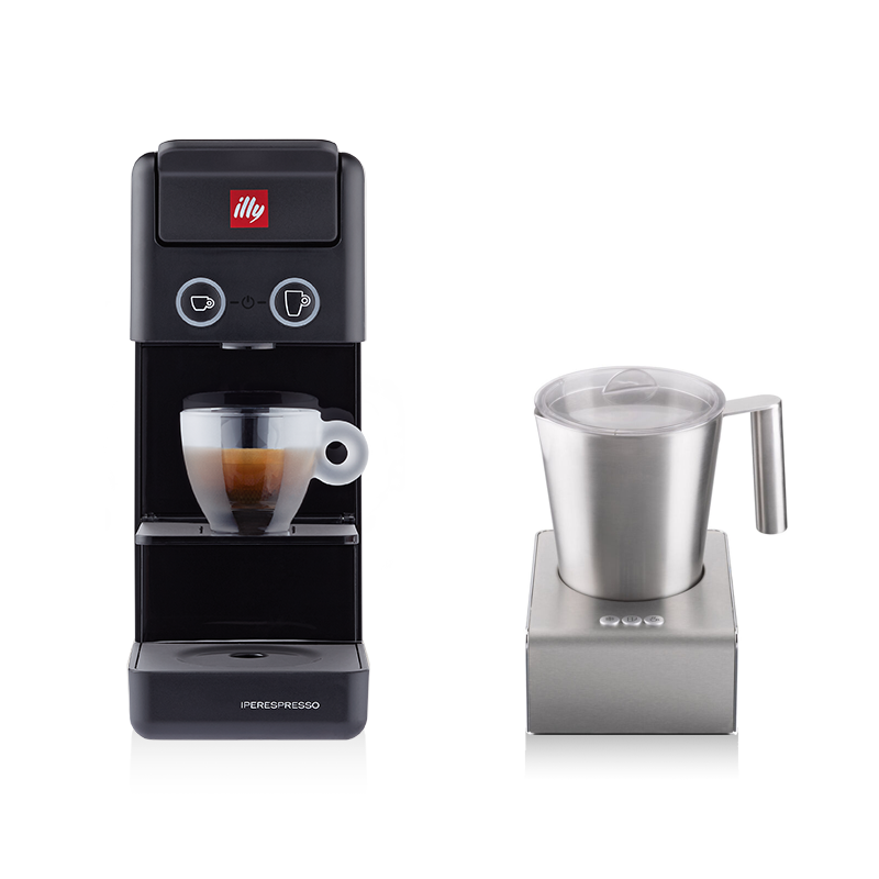 Kit Paquete Espumador de Leche y Máquina de Café Y3.3