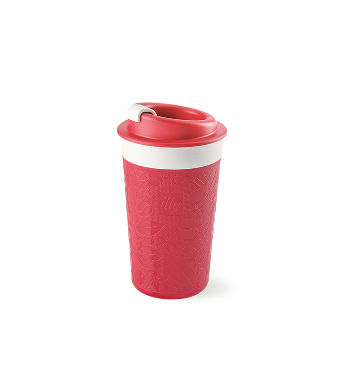 illy - Travel mug illy da 350 ml rosso Zagnoli, Rosso e Bianco unisex
