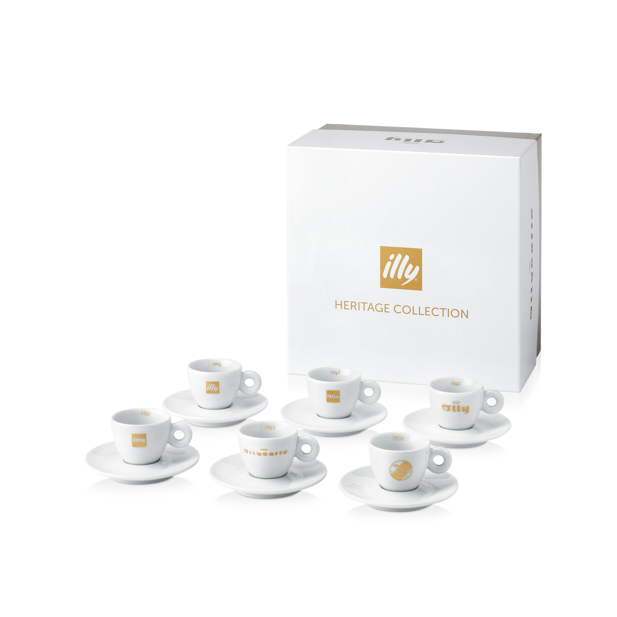 Espresso kopjes illy Heritage Collection
