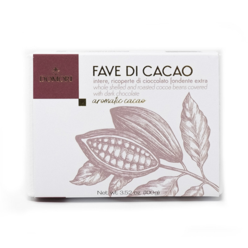 Fave di cacao ricoperte di cioccolato Domori da 100gr