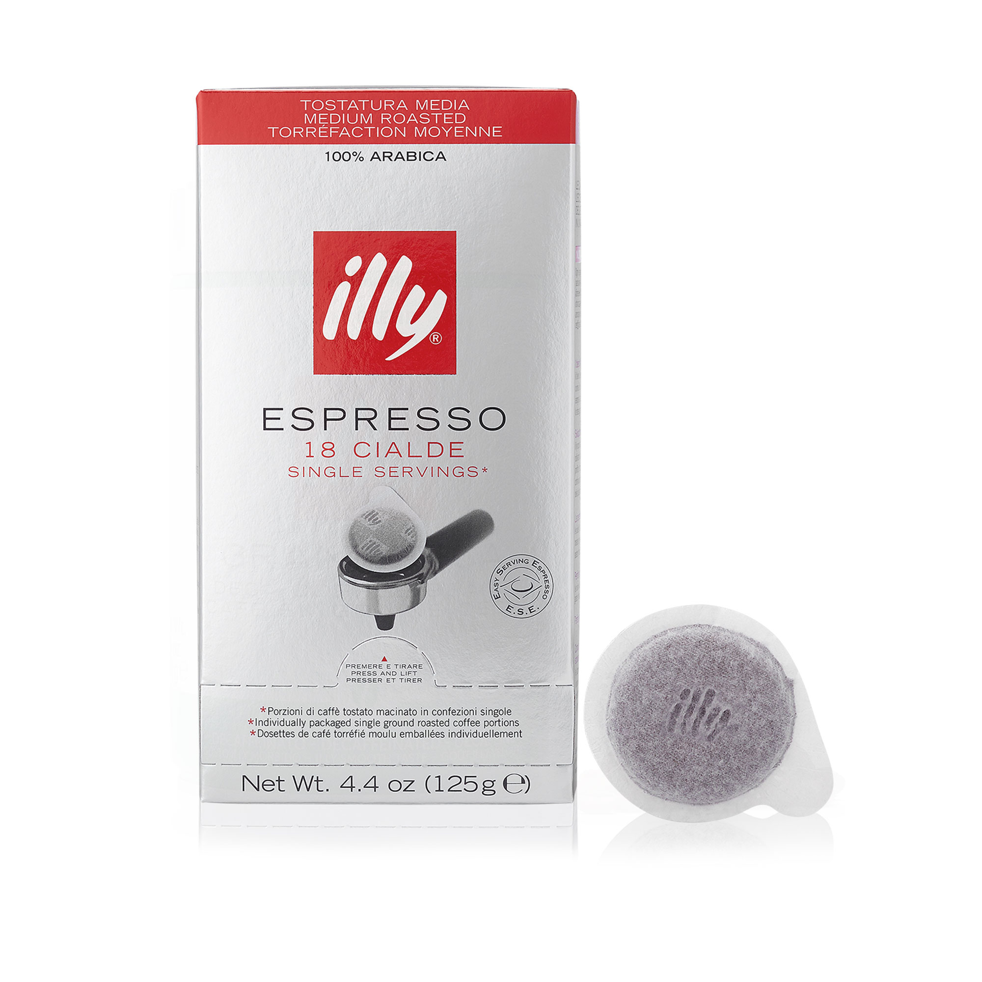 E.S.E. Pods Medium Roast Pods and Capsules illy