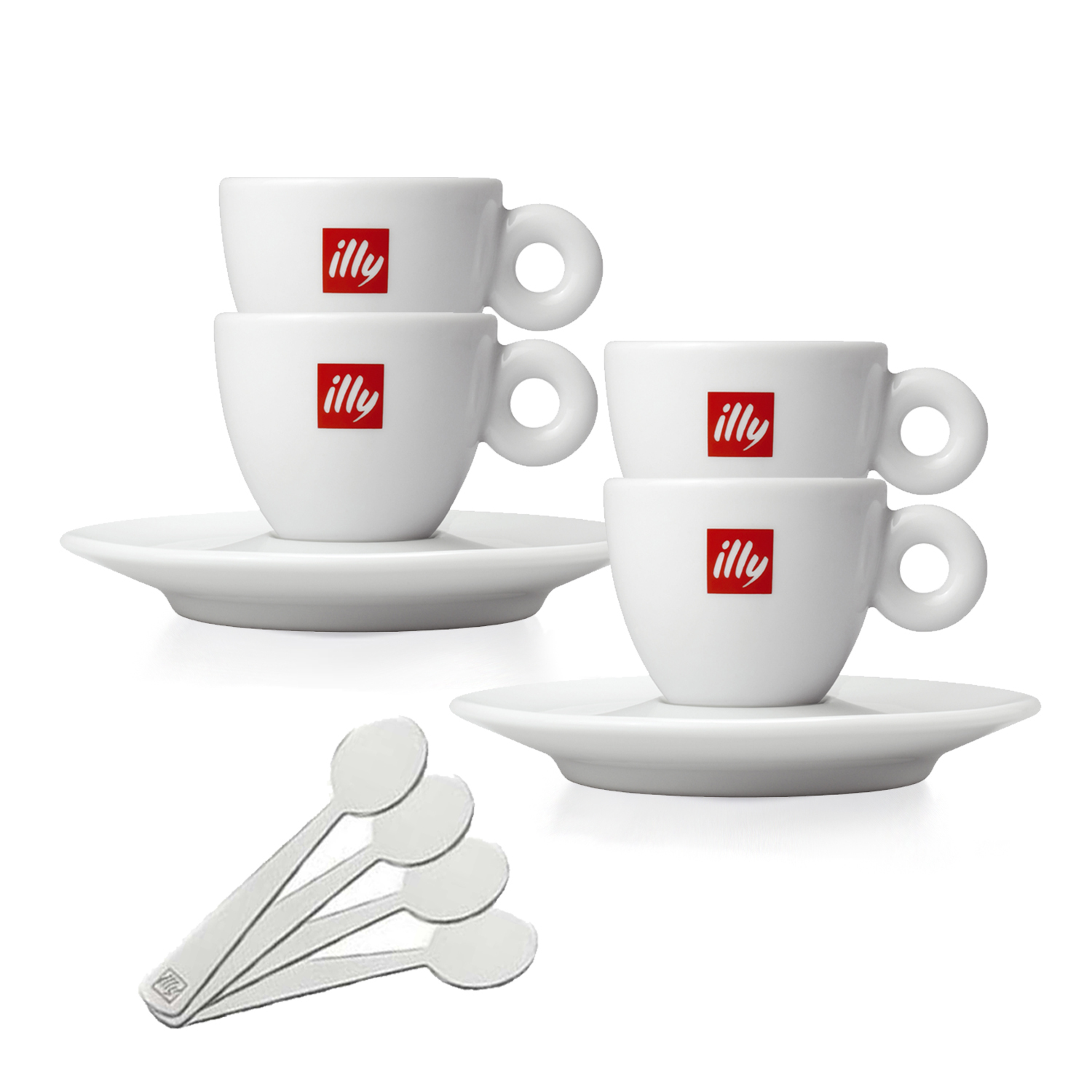 Illy pair of illy spal espresso cups 