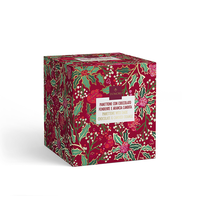 Domori - Panettone con gocce di cioccolato e arancia ​ unisex