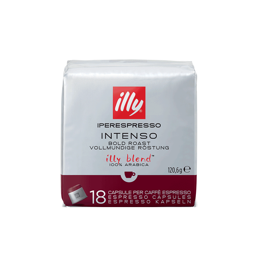 18 Capsule caffè Iperespresso illy blend tostato intenso - illy Shop