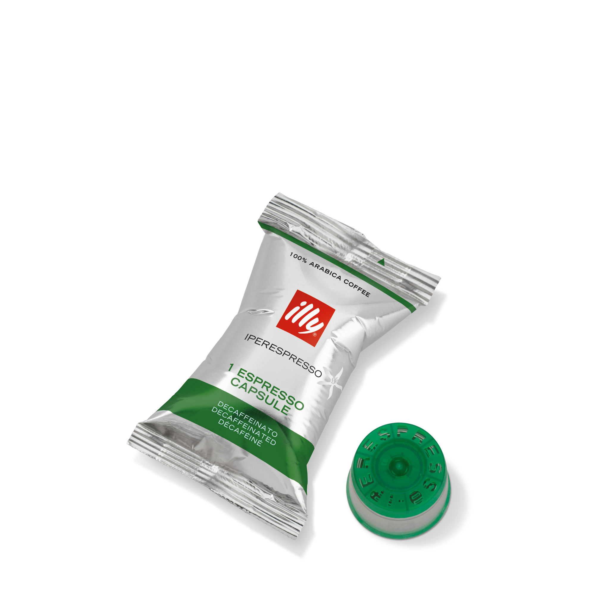 illy iperEspresso Capsule Singles Decaffeinated - 100 Individually Wrapped Capsules
