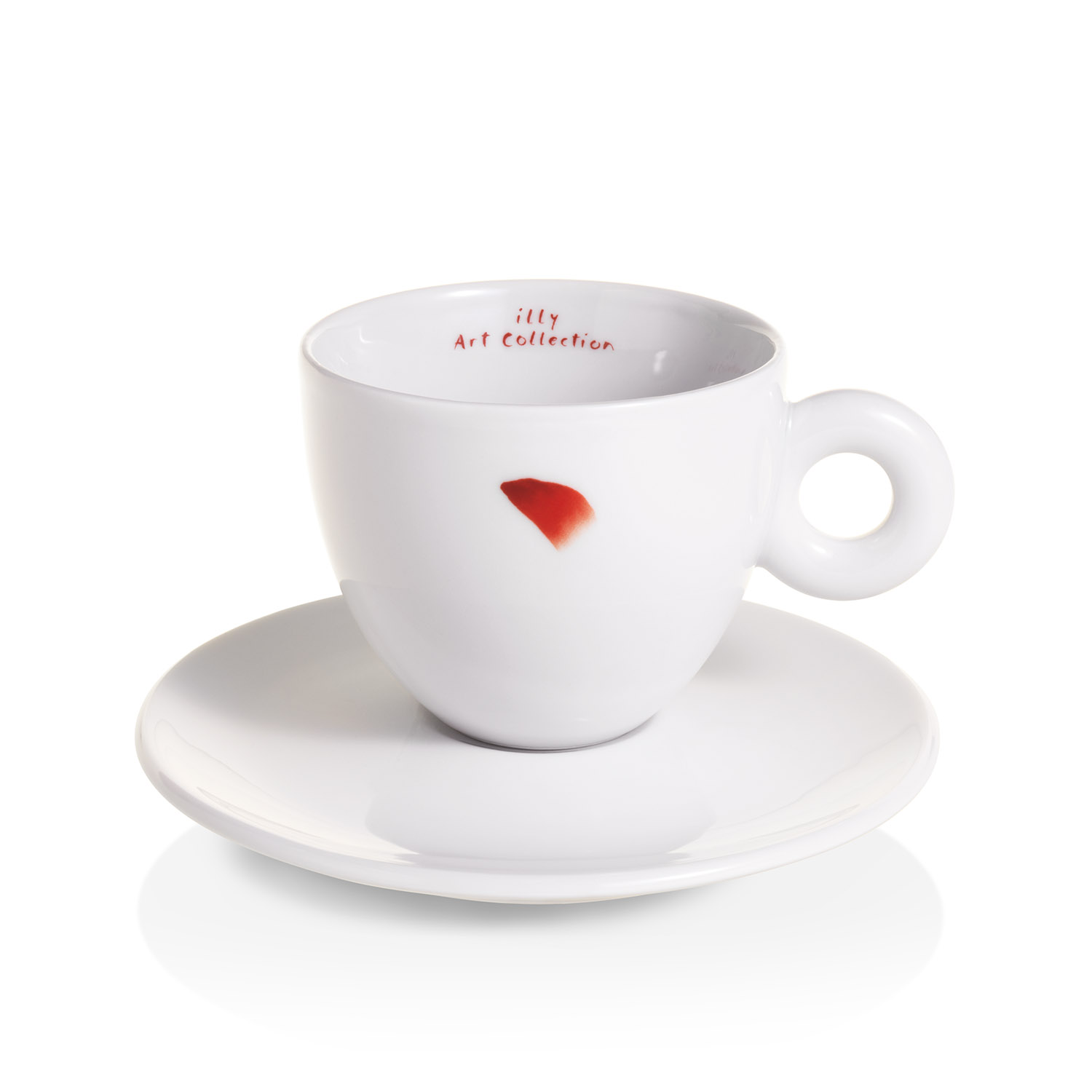 Set van 2 cappuccinokopjes - illy Art Collection Lee Ufan