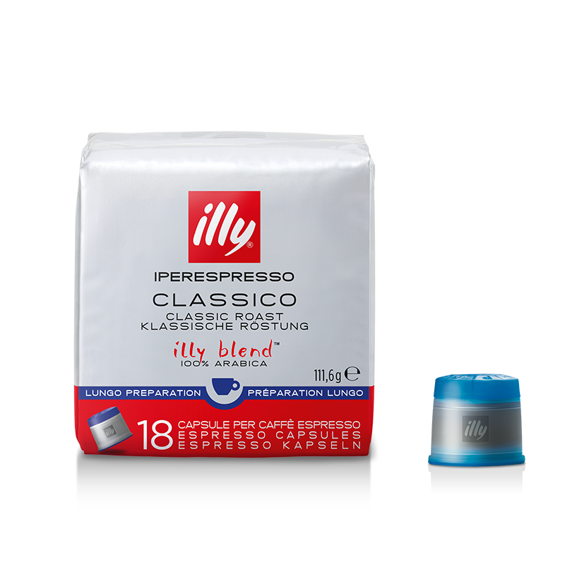 Iperespresso koffiecapsules - Lungo - CLASSICO branding - 18 stuks
