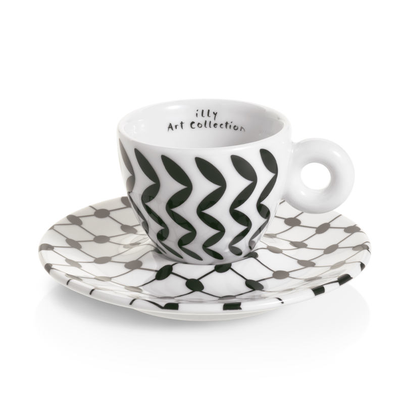 Tasses à espresso signées Mona Hatoum - Coffret 2 tasses