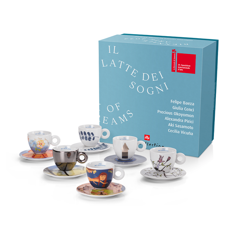 Set of 6 cappuccino cups - the illy Art Collection for the 2022 Biennale
