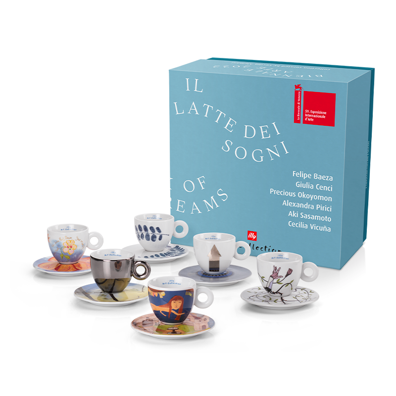Ensemble de 6 tasses à cappuccino - l’illy Art Collection pour la Biennale d’art 2022