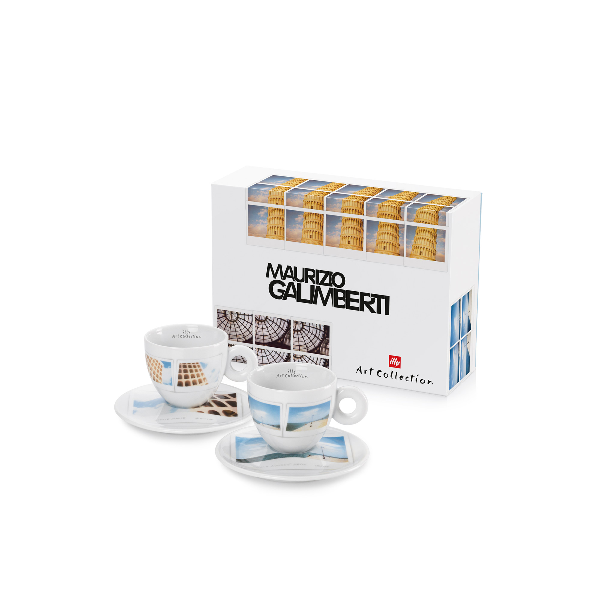 illy Maurizio Galimberti Set of 2 Cappuccino Cups