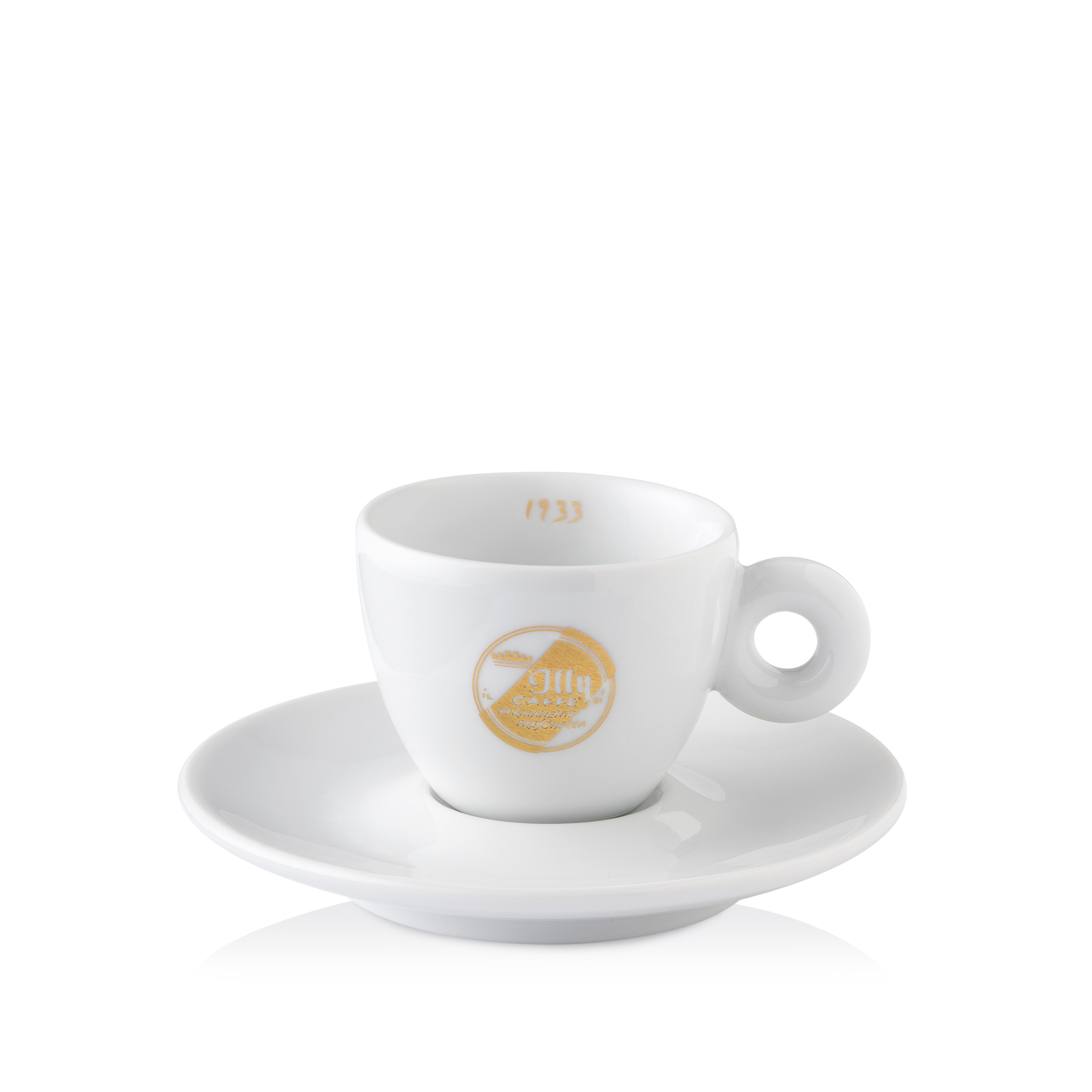 90-jarig jubileum: blik Classico koffie met 6 espressokopjes