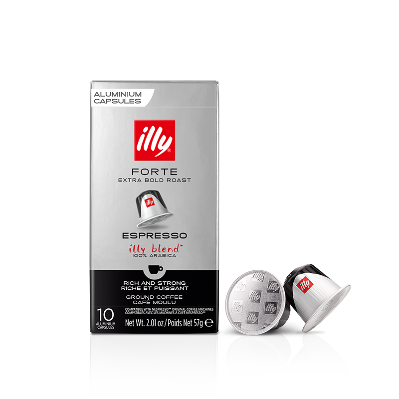 Nespresso Compatible Capsules - Forte Extra Bold Roast - 10 Capsules - illy