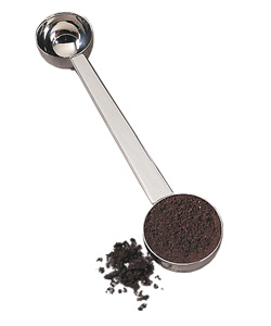 illy Dual Espresso Scoop spoon front view.