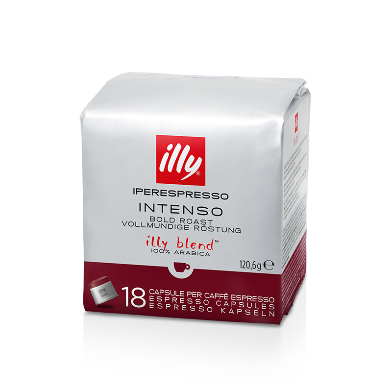 18 Capsule caffè Iperespresso illy blend tostato intenso - illy Shop