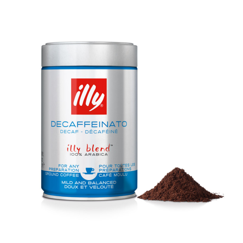 Café molido descafeinado - lata de 250g - illy Shop