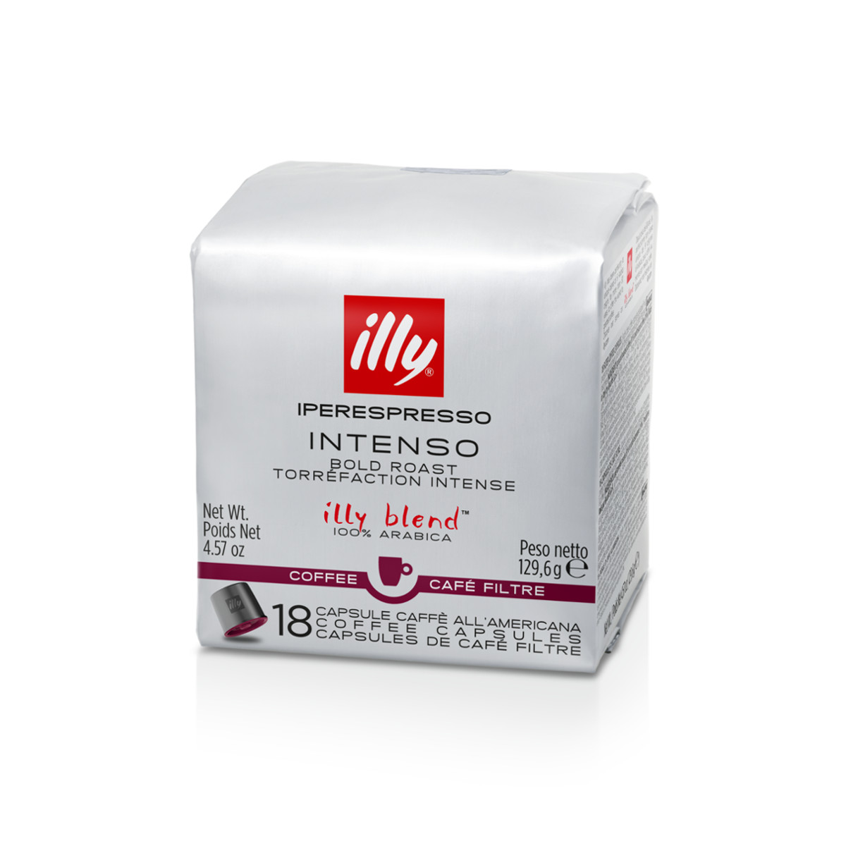 Iperespresso koffiecapsules - Filterkoffie - INTENSO branding - 18 stuks
