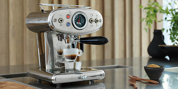 Illy X1 Anniversary ESE & Ground Espresso Machine (Black)