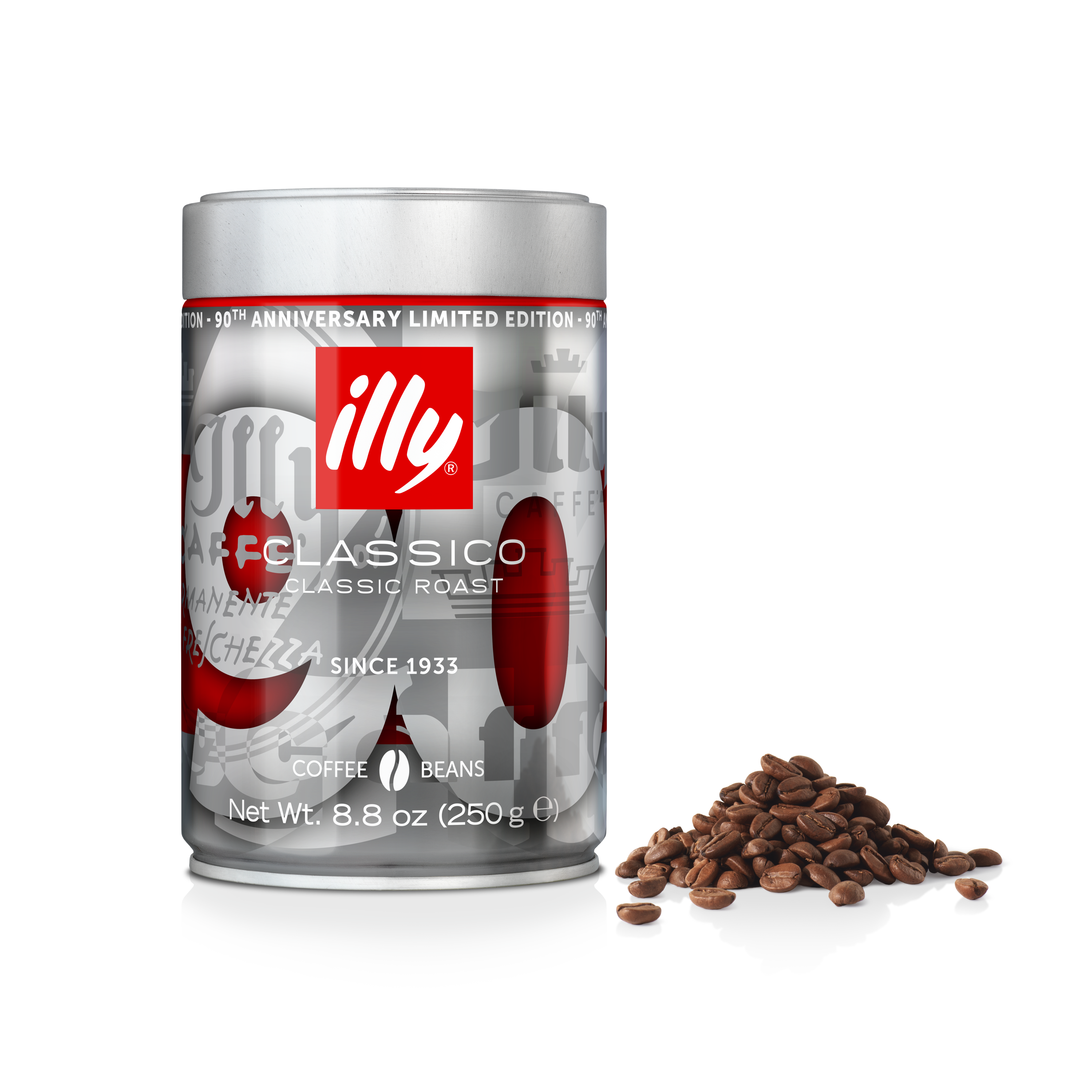 Whole Bean Classico Coffee - Medium Roast - 90th Anniversary Limited Edition Can